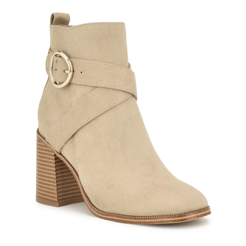 NIB Nine West Nevermind Dress Ankle Boots Gray Size 10